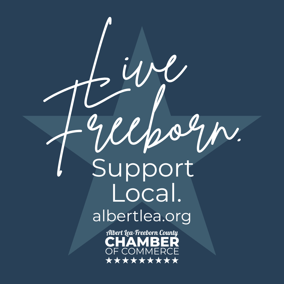 Live Freeborn. Support Local.